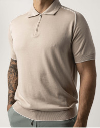 Castello d'Oro Beige Polo T-shirt  thumbnail 1